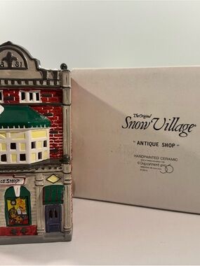 Department 56 Snow Village Antique Shop